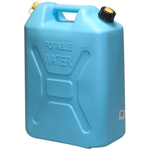 Scepter 0 Water Container, 5 gal Capacity, Polyethylene, Light Blue, 133 in L, 73 in W, 183 in H 4933